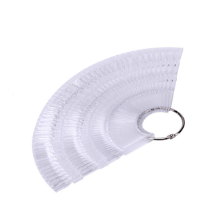 Cre8tion Nail Color Display, Fan Shape Color Chart, Clear, 10211 